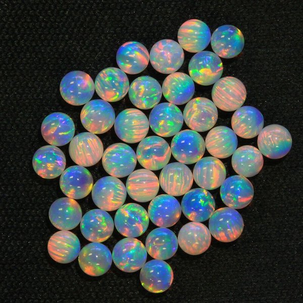 Opale rose 3mm sphère